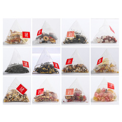 50 Piece Bulk Triangular Pack Combined Flower Tea Bags Peach Oolong Tea Chrysanthemum Cassia Tea Red Bean Coix Seed