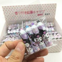 动漫三丽鸥库洛米4入木制铅笔笔帽紫色小恶魔笔盖防断铅笔延长器