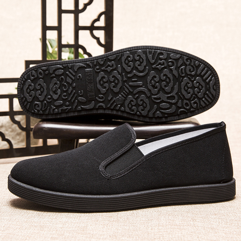 Viejos zapatos de tela de Beijing al por mayor primavera y verano nuevos zapatos casuales para hombres con suela gruesa y cómoda transpirable zapatos de trabajo para hombres