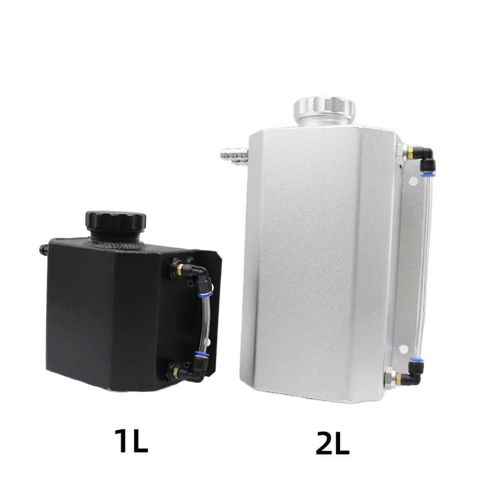 Cross-Border Hot-Selling 1L/2L Universal Auxiliary Water Tank for Car Racing Modification, Cooling Pot, Modified Oil Pot