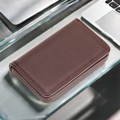 工場卸売クロスボーダーメタルレザー磁気バッグビジネスファッション名刺ボックス名刺ホルダーカード小さなバッグ名刺バッグ