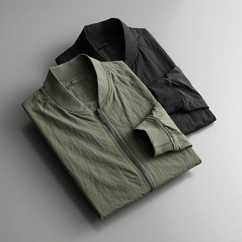 Versatile Single-Layer Thin 2026 Jacket for Men, Tactical Pilot Style, Trendy Light Luxury, Stylish Men's Baseball Jacket Versatile Single-Layer Thin 2026 Jacket for Men, Tactical Pilot Style, Trendy Light Luxury, Stylish Men's Baseball Jacket