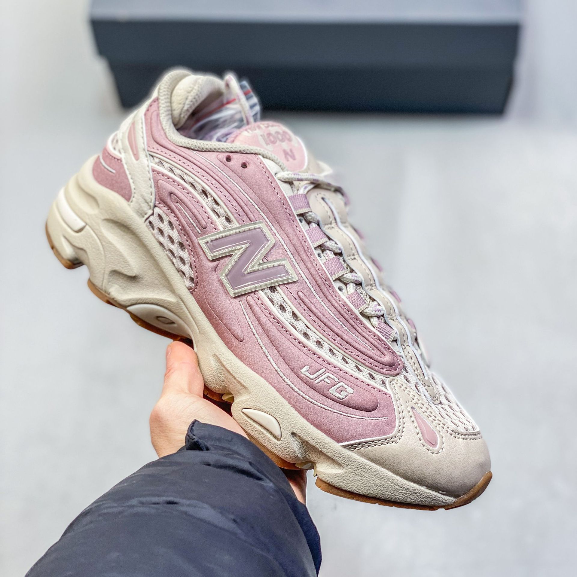 Zapatos de correr retro de alta calidad NB1000 marca conjunta de cuero de malla de suela gruesa zapatos deportivos para hombres y mujeres zapatos de viaje casuales
