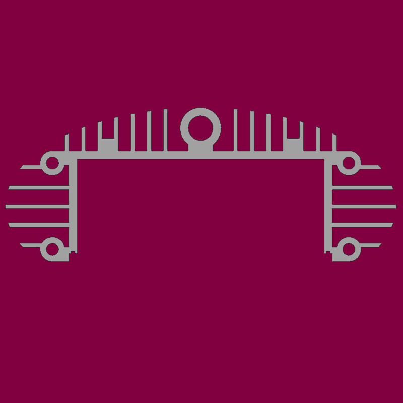 异形圆形散热器铝合金型材 工业深加工铝合金 机械设备配件铝材