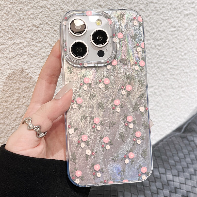 Full screen white small floral iPhone16 apple 15 phone case 15/7/8plus cartoon 7plus soft glue xs Full screen white small floral iPhone16 apple 15 phone case 15/7/8plus cartoon 7plus soft glue xs