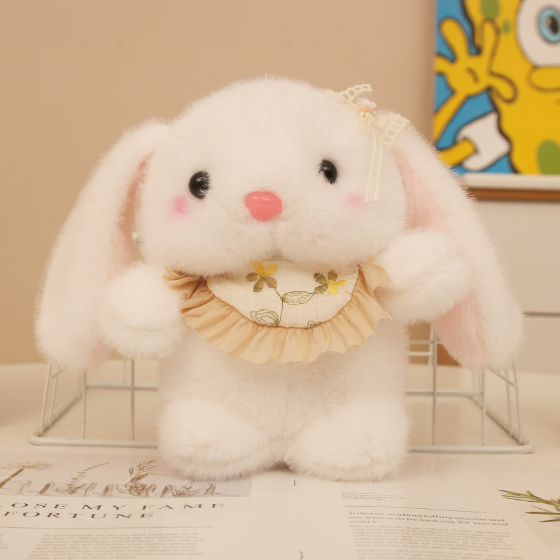 Red de Internet linda bufanda linda conejito colgante peluche muñeca mochila escolar colgante llavero muñeca muñeca