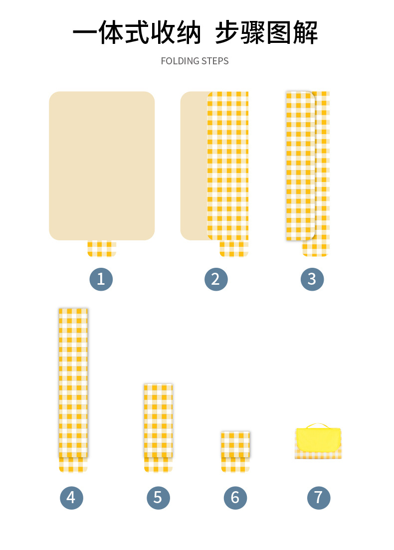 野餐垫露营野炊防潮垫户外便携坐垫子加厚防水野餐布郊游帐篷地垫详情3