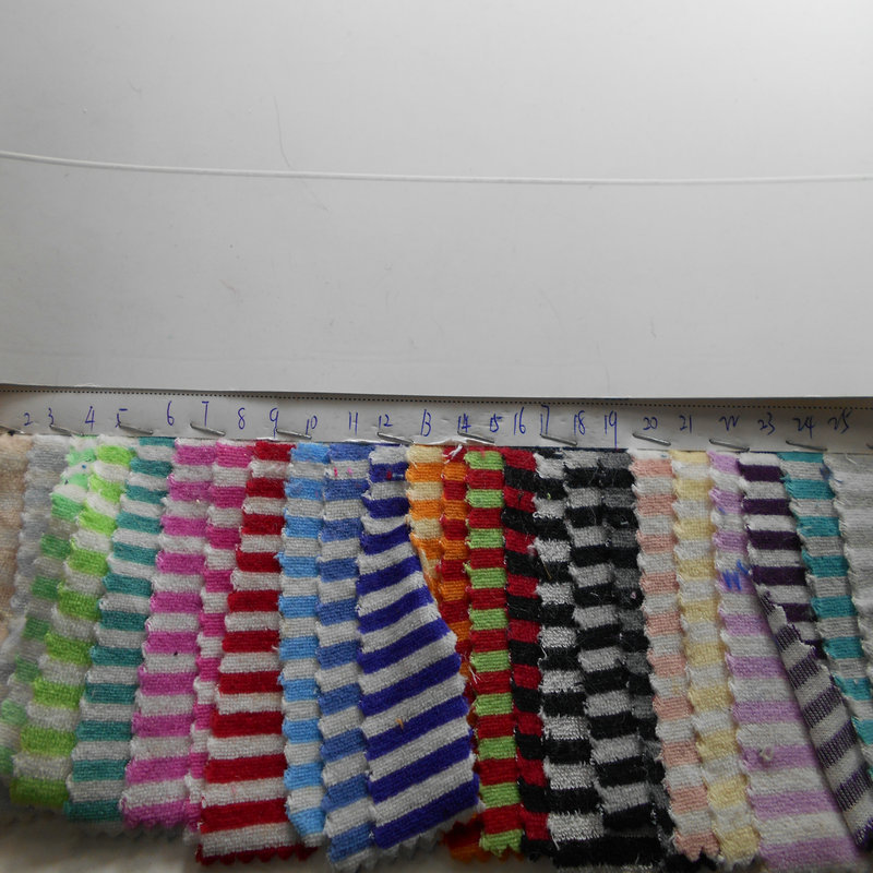 5MM彩条天鹅绒 色织天鹅绒 间条天鹅绒色织条纹渐变双色服装面料