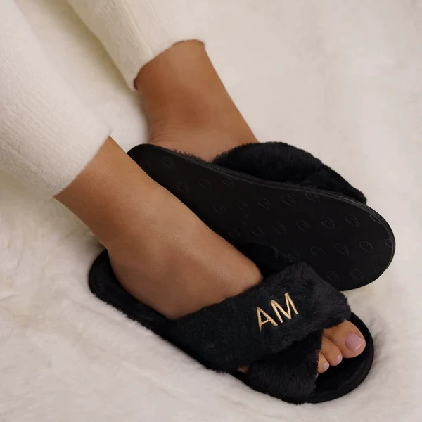 Новые теплые хлопчатобумажные туфли с вышивкой