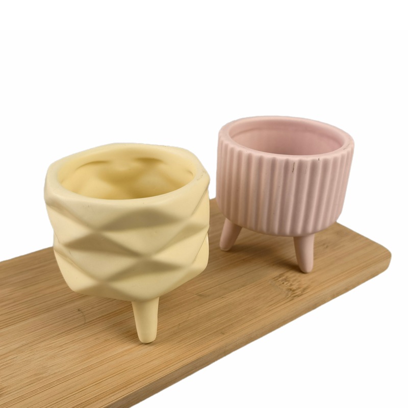 Taza de velas de aromaterapia Taza de yeso vintage Decoración de dormitorio Cera de soja facial Fragancia Vela Tarro de recipiente Caza de cera de maquillaje facial