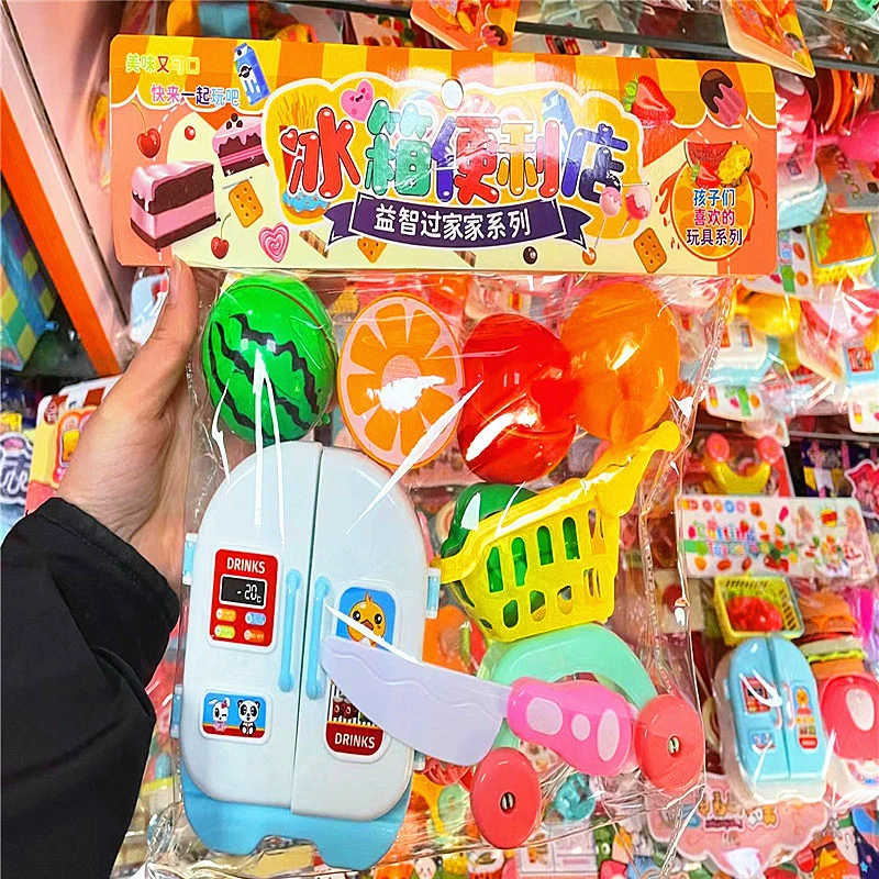 Семейная игрушка, маленькая кухня, детская тележка для фруктов, набор