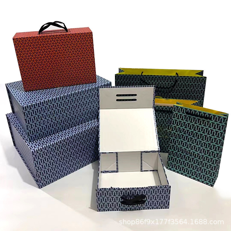 T Brand In-Stock Soup Bowl Magnetic Folding Box Shoe Packaging Box Gift Box Paper Box