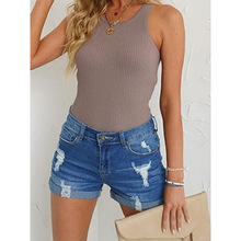 Z 32726 Distressed denim hot pants �ƶ�ţ���ȿ�����ͨ��