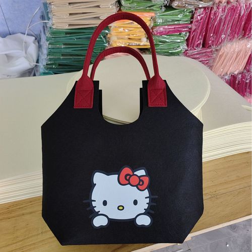 2024 New Felt Bag Pattern Customizable Versatile Storage Bag Large Capacity Handbag Portable Shopping Bag Gift Bag