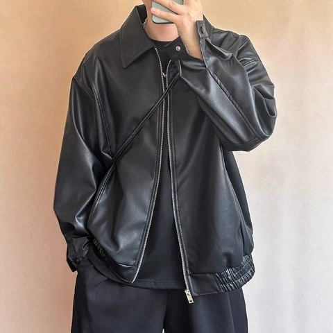 Брендовая черная короткая ретро-куртка, цветная бейсбольная форма, oversize