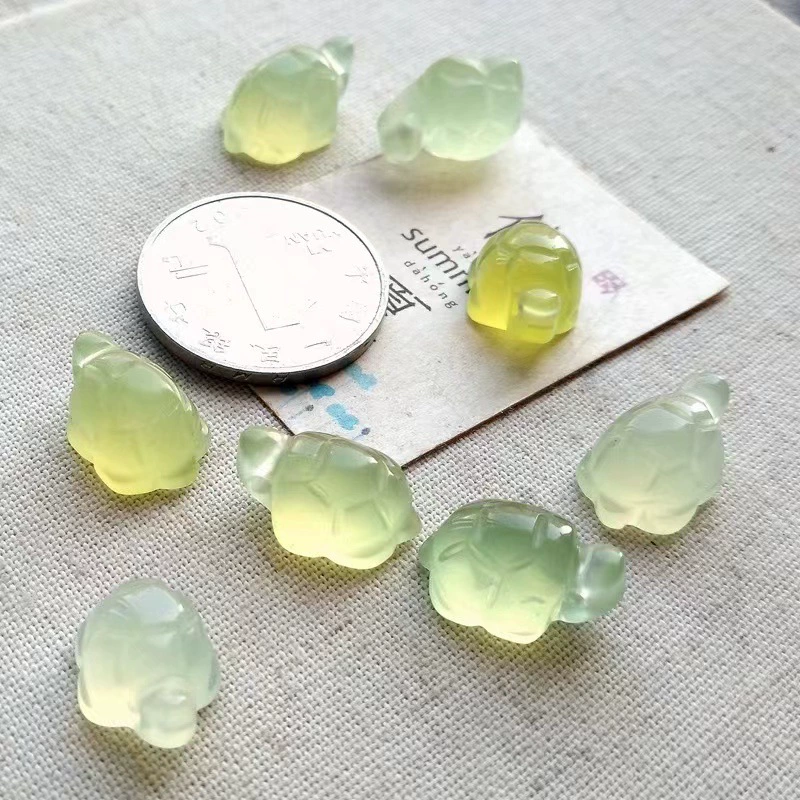 Подвеска из натурального нефрита в виде черепахи, нефритовый орнамент в виде черепахи, аксессуар для самостоятельного изготовления, резной вручную.