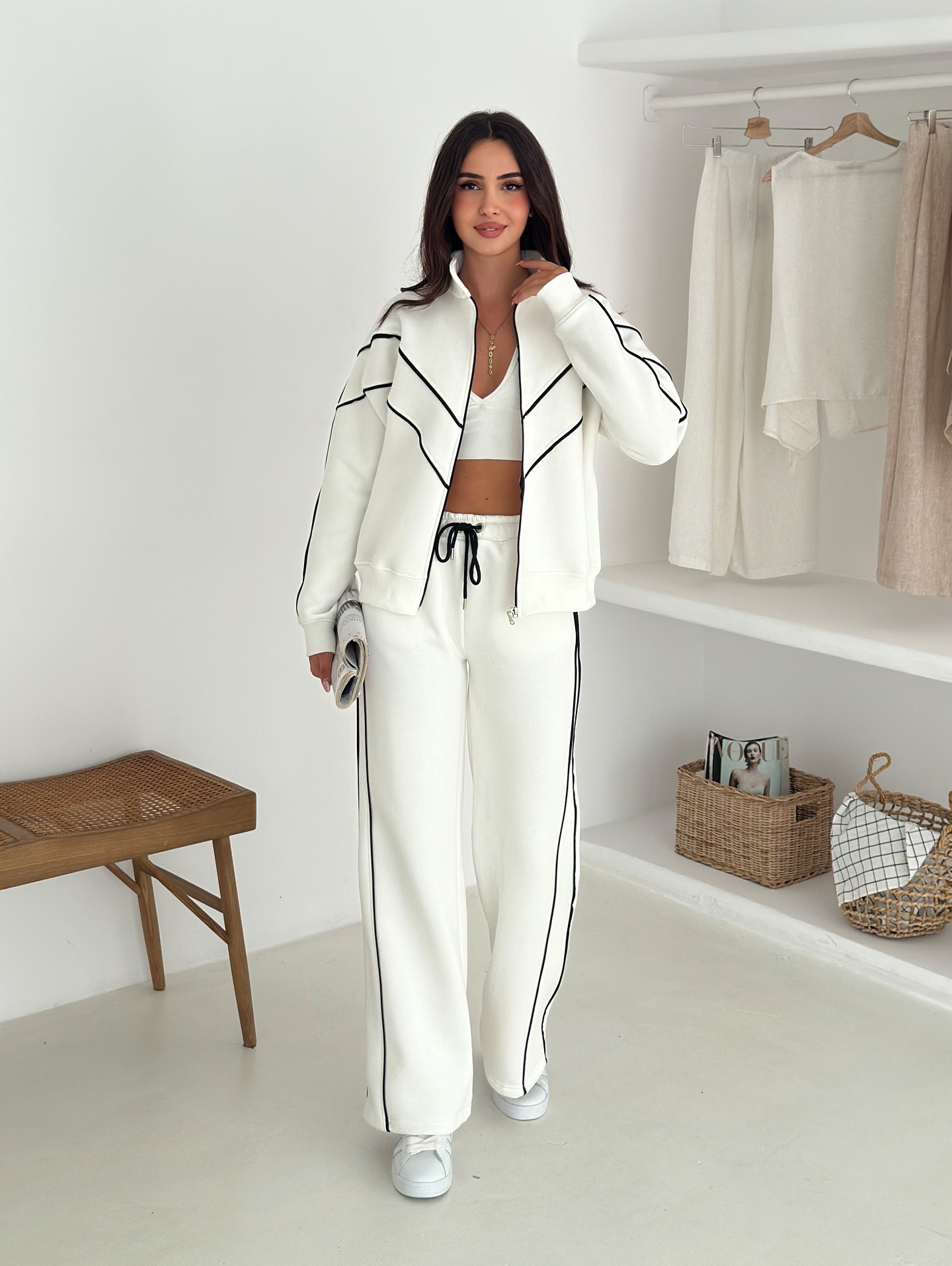 2026 Cross-Border Casual Outfit For Women, European American Street Style, Long-Sleeve Fold-Neck Cardigan And_ecoleips.com