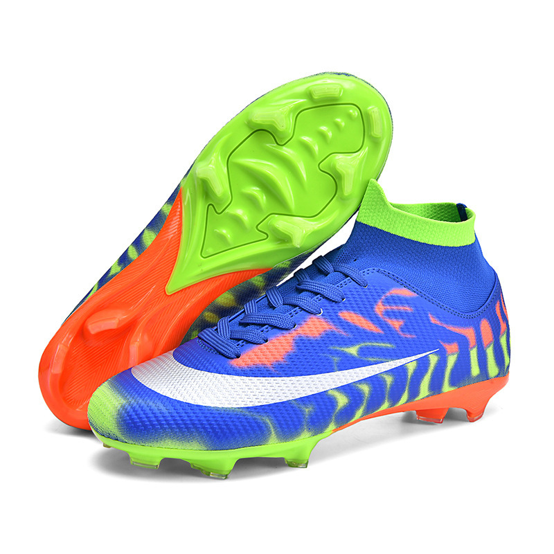 Zapatos de Fútbol de Caña Alta de TPU y Caucho Ligeros para Césped Natural y Artificial