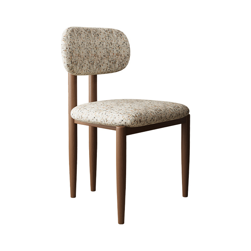 Sillas de comedor de madera sólida nórdica, sillas de comedor de viento crema, sillas de mesa de comedor, sillas de tela moderna, taburetes de restaurante de hotel