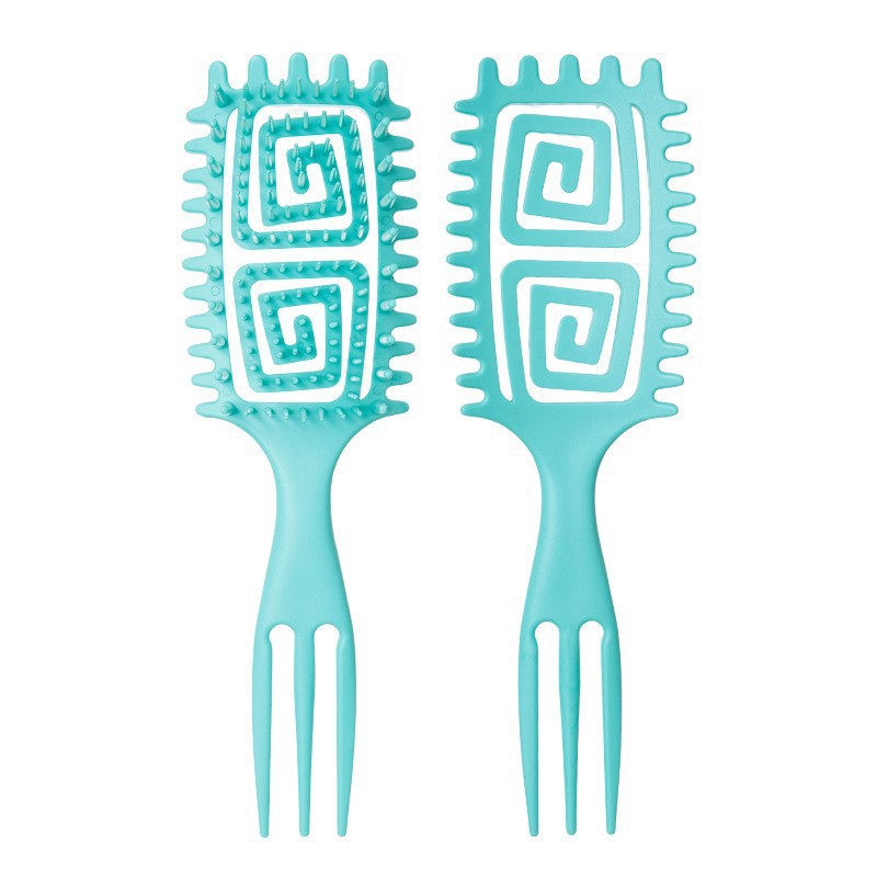 Hot sale cabello WANMEI hueco pein de modelado multifuncional extrusor de pasta de cola afilada pein flojo rebote rizado