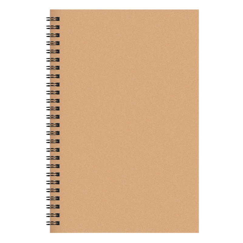 Cuaderno espiral B5 Sijin — tapa kraft, 60 hojas gruesas, diseño simple, venta directa de fábrica para estudiantes