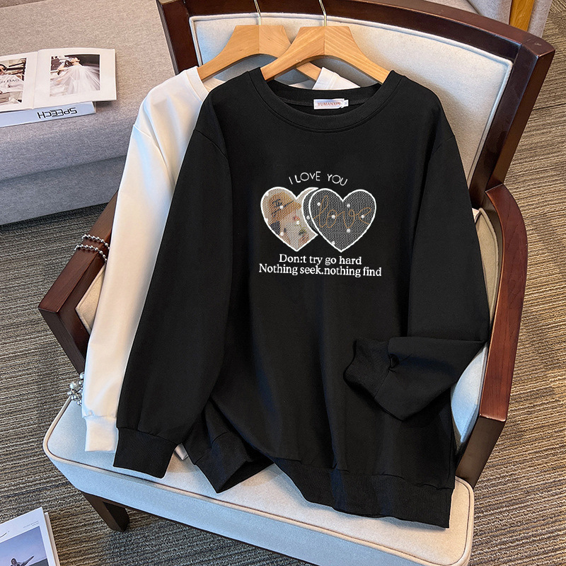 200/ 175kg Plus Size Extra Large Size 150kg Loose Autumn Sweatshirt Chest Size/150/160-1123