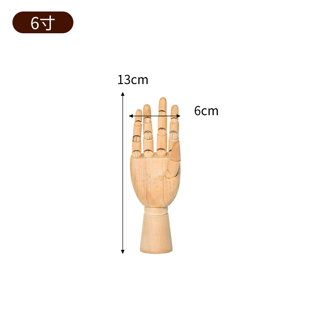 6 pulgadas mano