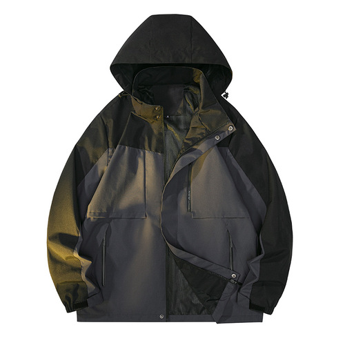 Autumn new outdoor jacket men's mountaineering jacket large size loose sports windbreaker windproof and water-repellent jacket for men
