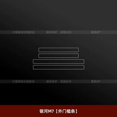 Car interior film: console button stickers, car screen tempered - galaxy-m7exterior-door-sill-strip