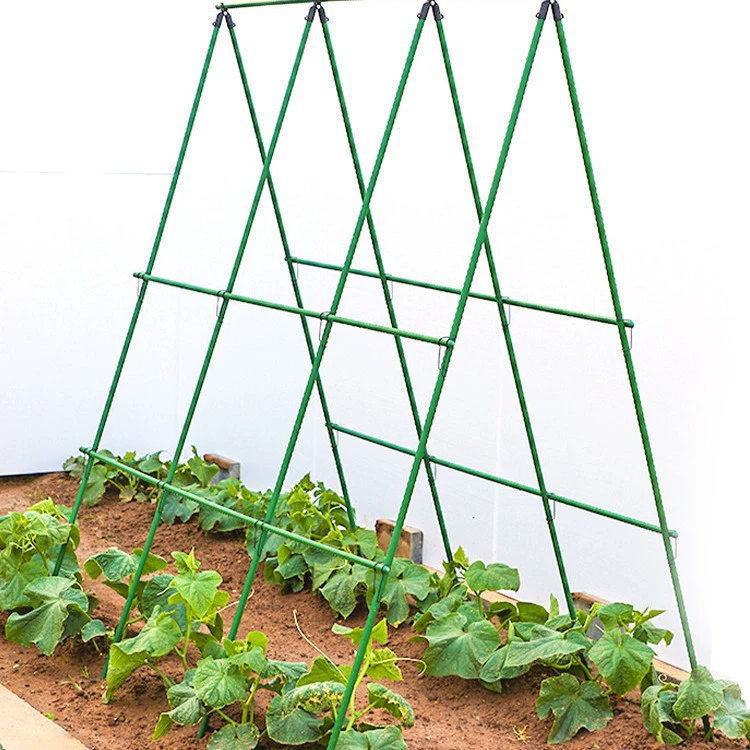 Сетка для подъема огурцов, сетка для подъема бобов, сетка для томатов, опорный стержень для выращивания овощей, стальная труба с пластиковым покрытием.