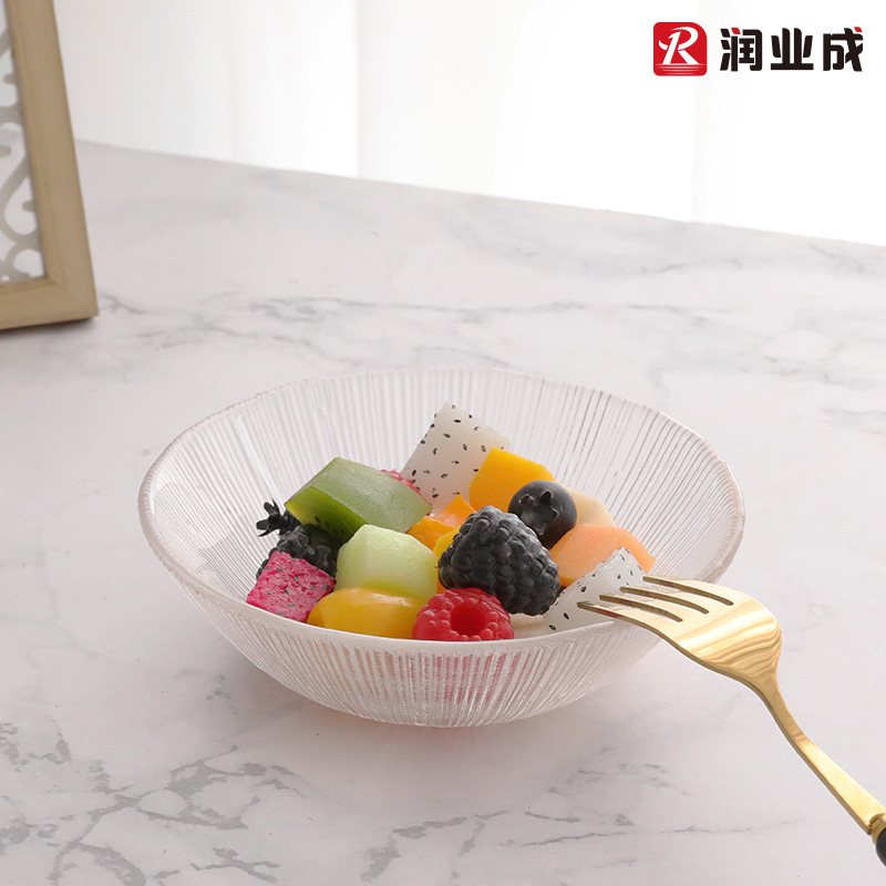 Kung Fu High -temperature glass bowl transparent fruit salad bowl…