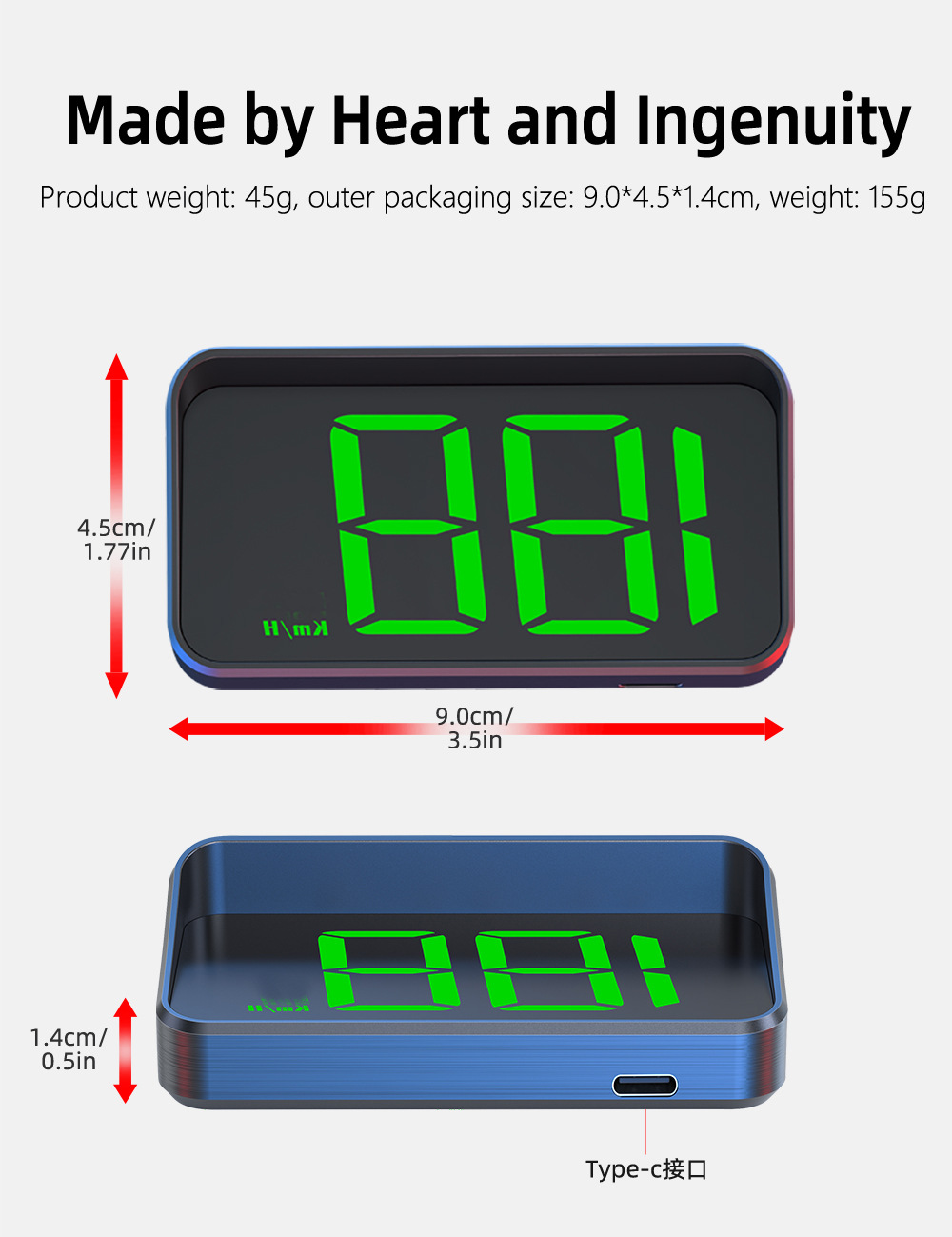 M2 New Universal HUD Head-Up Display Car GPS Speedometer KM/MPH High-Definition Display Screen Manufacturer