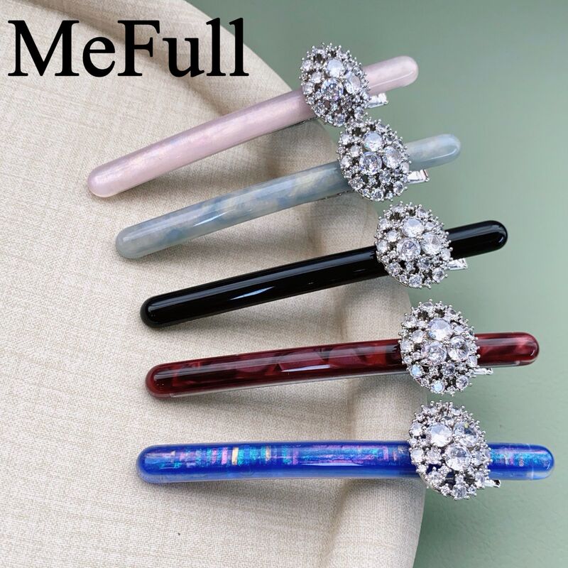 Dry-Polished Version t Brand Original Quality Thick Acetate Hair Clip Acetate Side Clip Hairpin Acetate Fashion Accessory