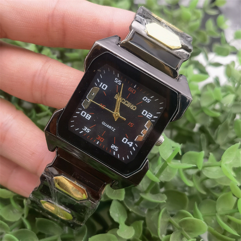 Buccino Men's Classic Square Mechanical Watch Multifunctional_voghion.com