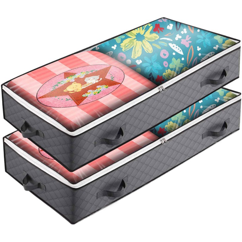 Venta al por mayor caja de almacenamiento del hogar debajo de la cama ropa plegable edredón bolsa de almacenamiento edredón ropa organización bolsa cama caja de almacenamiento inferior