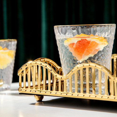 Metallic Glass Mirror Fruit Bowl Wedding Fruit Bowl Nordic Metal Cosmetic Storage Tray Fruit Bowl Large Capacity