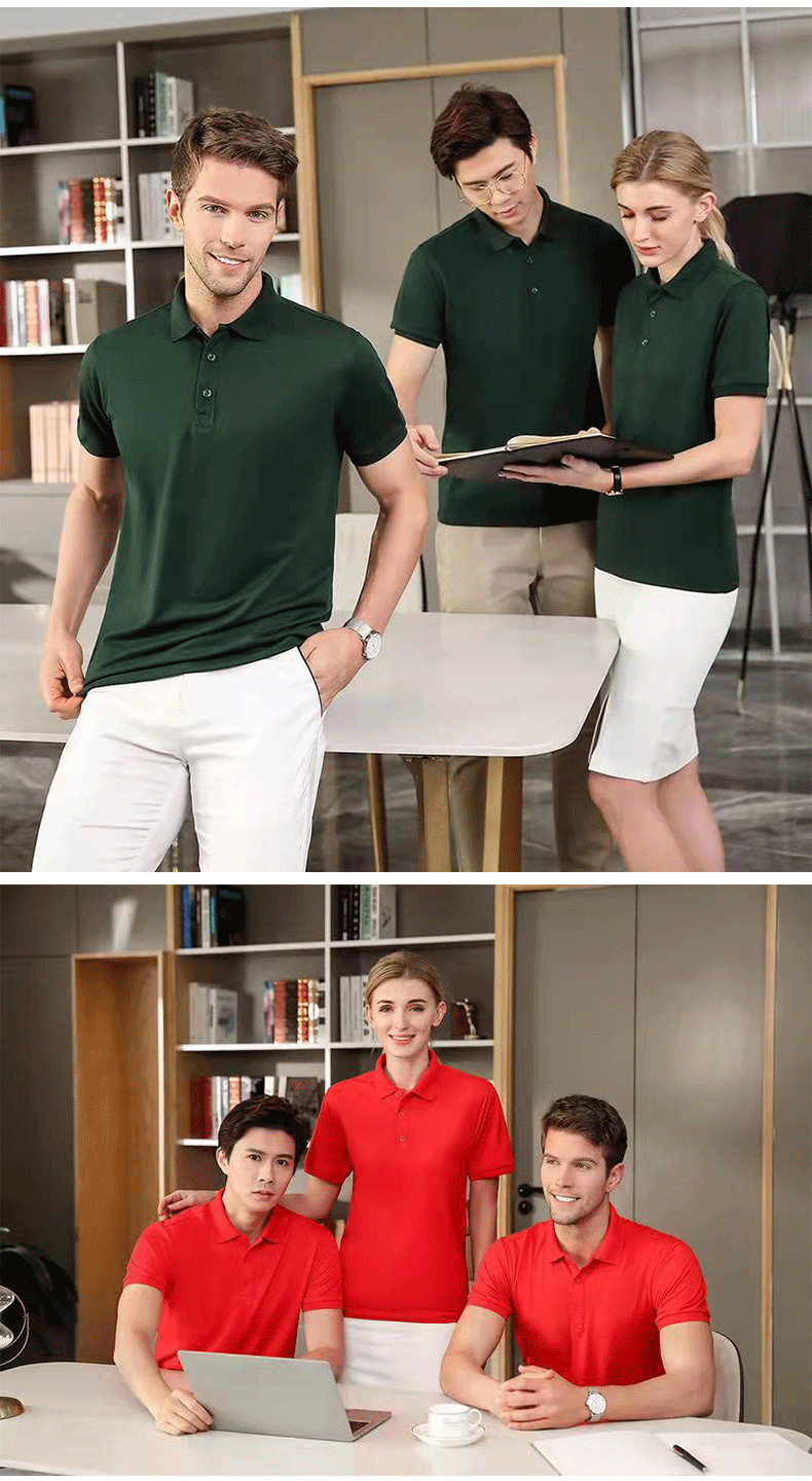 定制超爽棉翻领广告衫工作服空白Polo衫文化衫印logo团体T恤批发