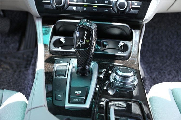 Suitable for Bmw Carbon Fiber Pattern Gear Shift Cover 3 Series 5 Series Gt7 Series X3X4X5X6 Interior Gear Shift Panel Sticker