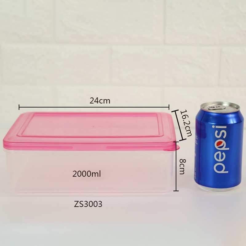 冷蔵庫収納ケース家庭用長方形プラスチック新鮮箱電子レンジ透明弁当箱果物箱食品冷蔵ケース|undefined