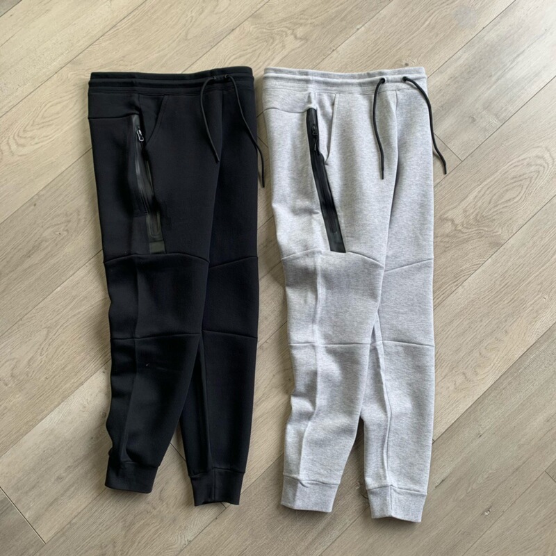 Autumn and Winter new men's stitching thickened adhesive zipper drawstring jogging pants fashion trendy men's casual sports pants men's pants