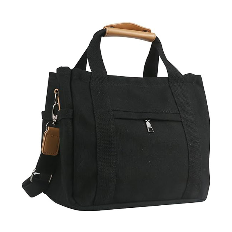 Women's Canvas Handbag with Pocket Cute Crossbody Bag Shoulder Bag Mother's Handbag Suitable for Work and Travel