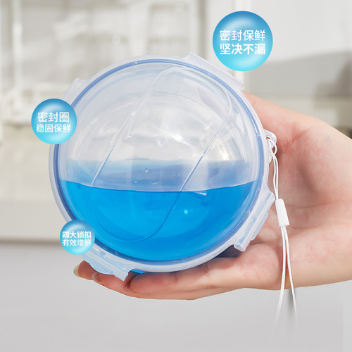 Food grade fruit crisper apple storage box round sealed box onion vegetable box microwave heating lunch box