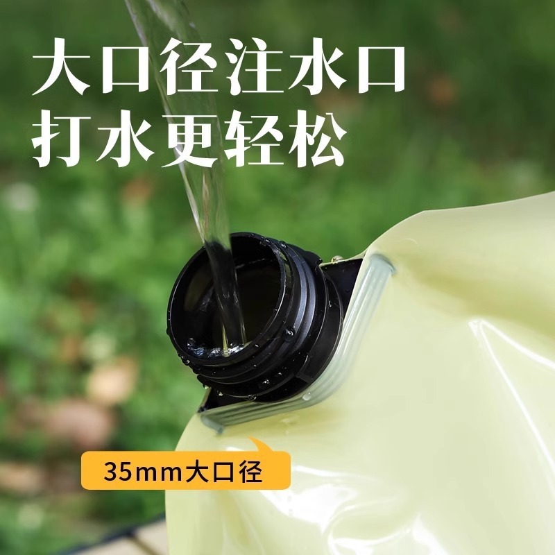アウトドアポータブル折りたたみウォーターバッグ登山旅行キャンプ用プラスチックソフト貯水バッグバケツ大容量貯水バッグ|undefined