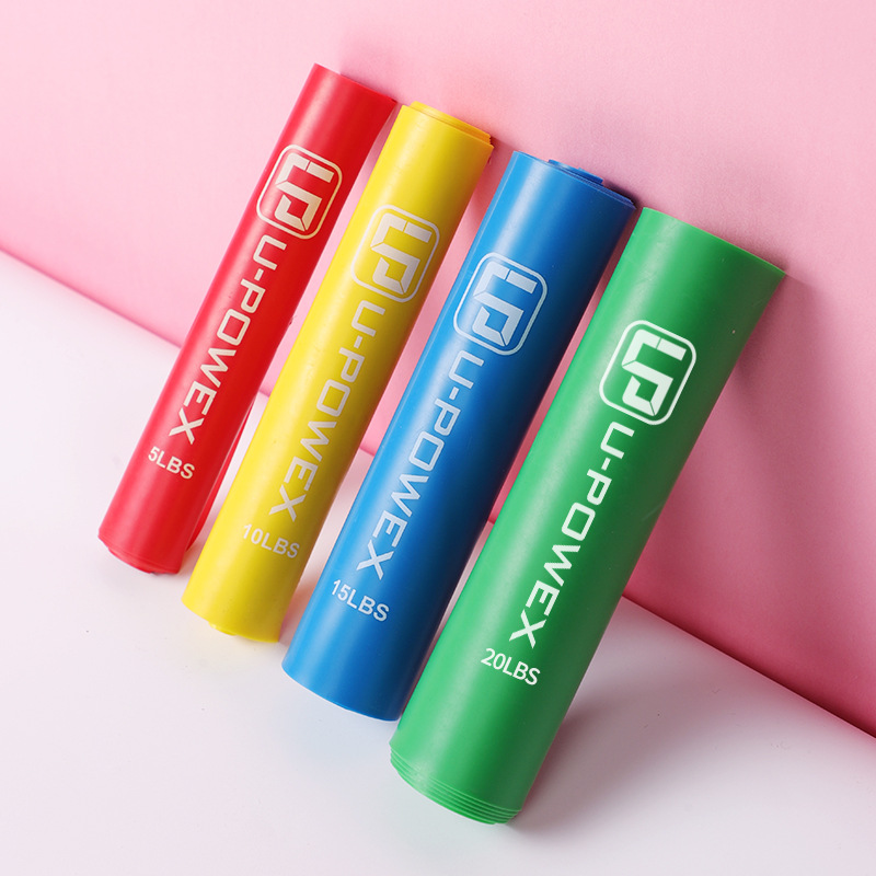 瑜伽拉力片提臀弹力带健身阻力带塑形训练拉伸带乳胶拉力片批发|ms