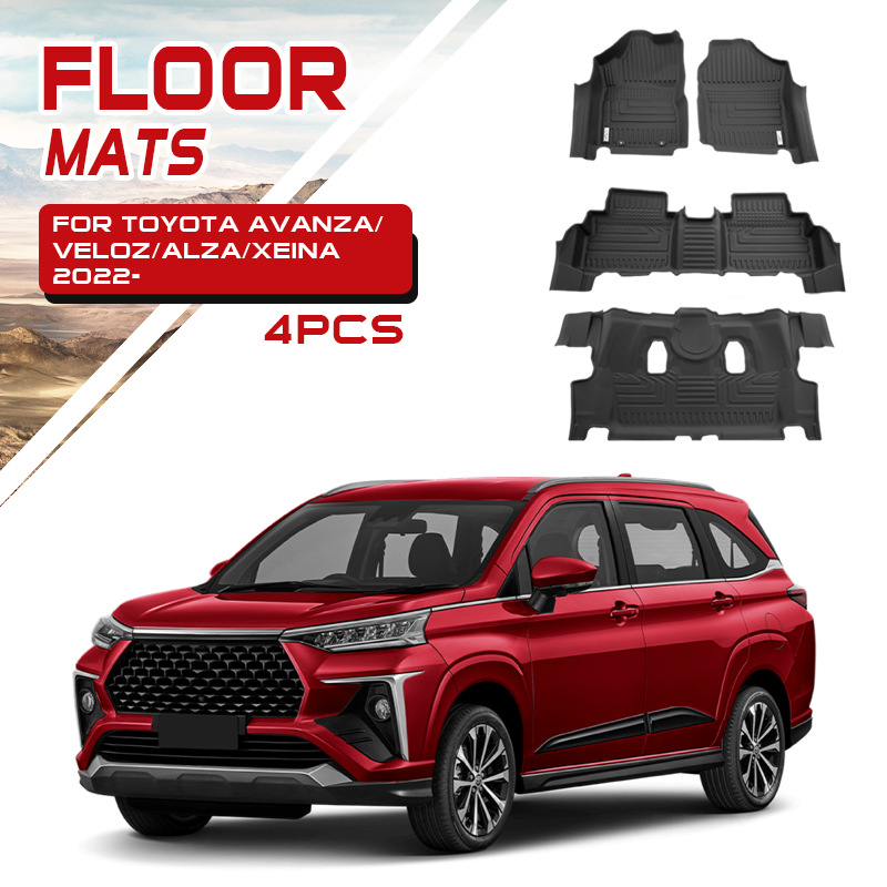 Aplicable a Avanza Toyota Veloz Daihatsu Xenia tapete de suelo de coche con timón derecho tapete especial TPE tapete exclusivo transfronterizo