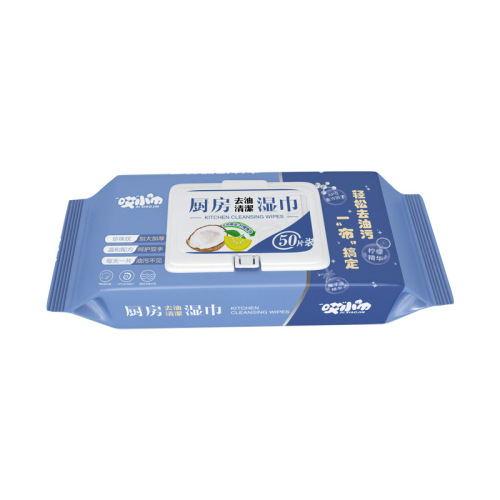 Kitchen Cleaning Wet Wipes Air Fryer Stove Top Oil and Stain Remover Thick Packed Household Disposable Oil Absorbent Wet Cloths