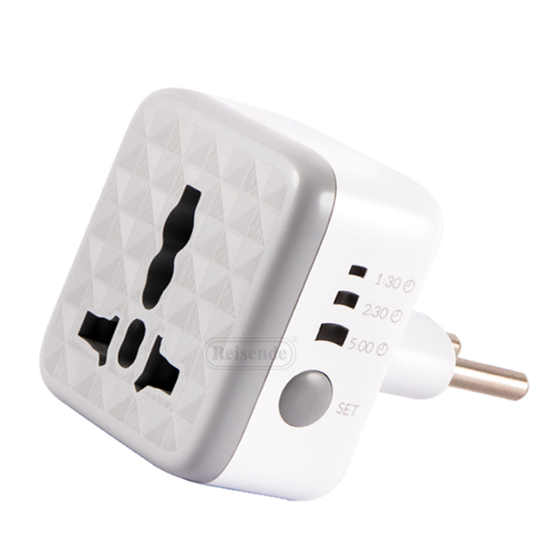 定时夜灯转换插头 伊朗定时转换插头 带LED灯发光logo转换器