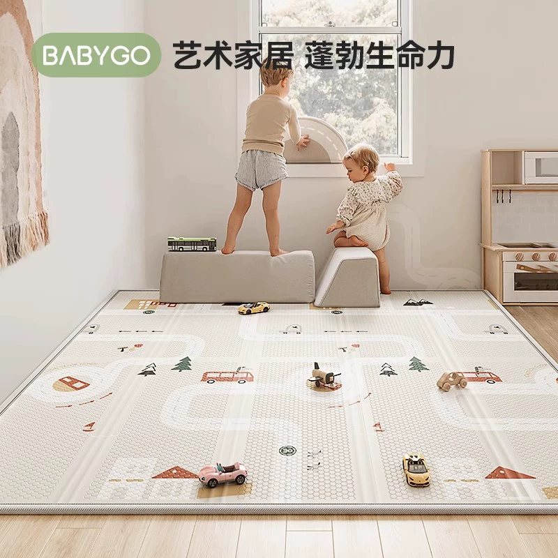 Babygo коврик для ползания, утолщённый детский напольный коврик для дома XPE, складной, грязеотталкивающий, коврик для ползания детей типа A
