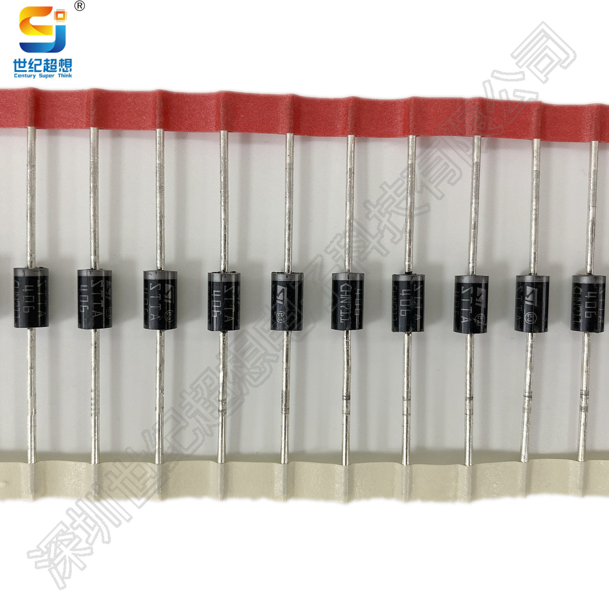 STTA406 二极管 整流器 标准型 600V 4A 55ns 通孔 DO-201AD