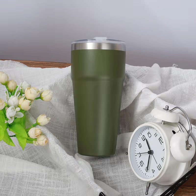 Comercio exterior nuevo acero inoxidable de doble capa 26oz taza de aislamiento caliente taza de automóvil portátil taza de café en stock image 14